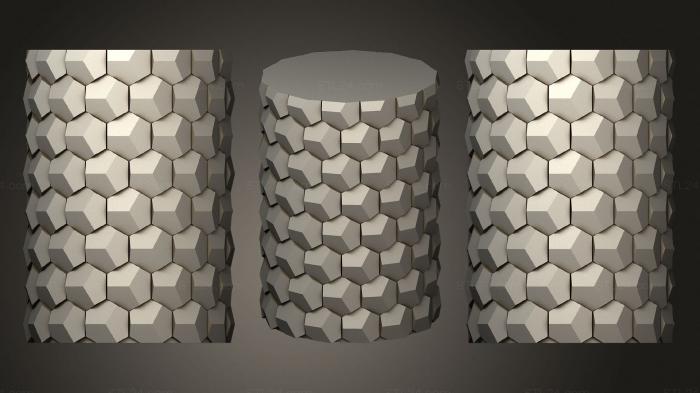 Vases (Honeycomb Vase Parametric (15), VZ_0569) 3D models for cnc