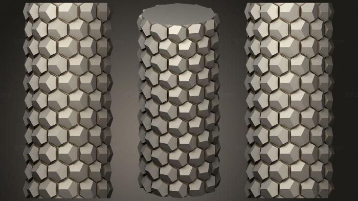 Vases (Honeycomb Vase Parametric (27), VZ_0574) 3D models for cnc