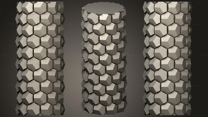 Vases (Honeycomb Vase Parametric (31), VZ_0578) 3D models for cnc