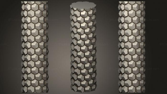 Vases (Honeycomb Vase Parametric (32), VZ_0579) 3D models for cnc