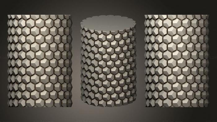 Vases (Honeycomb Vase Parametric (34), VZ_0581) 3D models for cnc