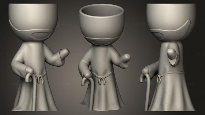 Vases (Jose pesebre lowpoly, VZ_0602) 3D models for cnc