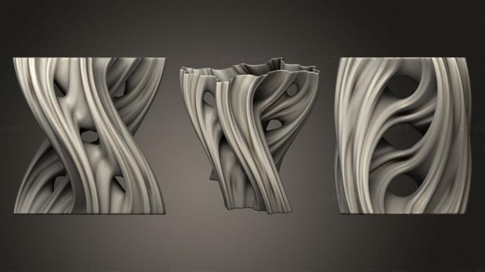 Vases (Julia Vase #001 Aqua, VZ_0603) 3D models for cnc
