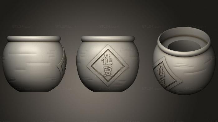 Vases (Land semillashermitanio, VZ_0625) 3D models for cnc