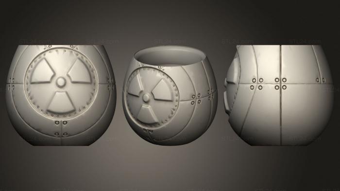 Вазы (Мате бомба токсичная, VZ_0687) 3D модель для ЧПУ станка