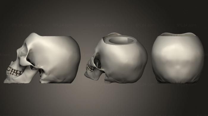 Vases (Mate calavera, VZ_0694) 3D models for cnc