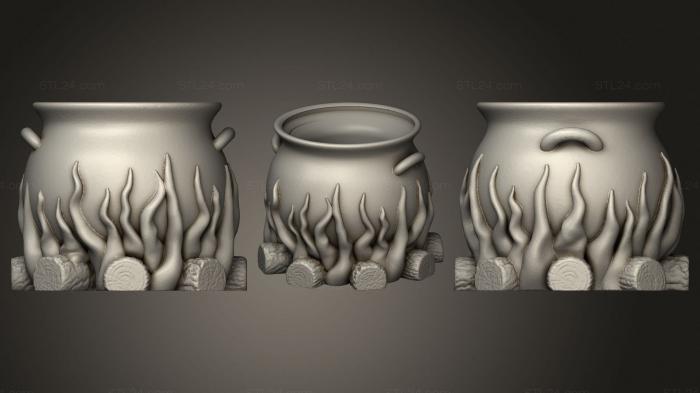 Vases (Mate caldero, VZ_0695) 3D models for cnc