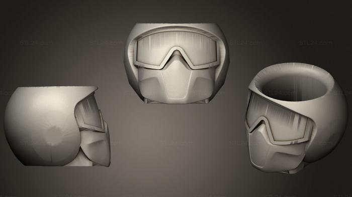 Вазы (Mate casco moto сублиплас, VZ_0699) 3D модель для ЧПУ станка