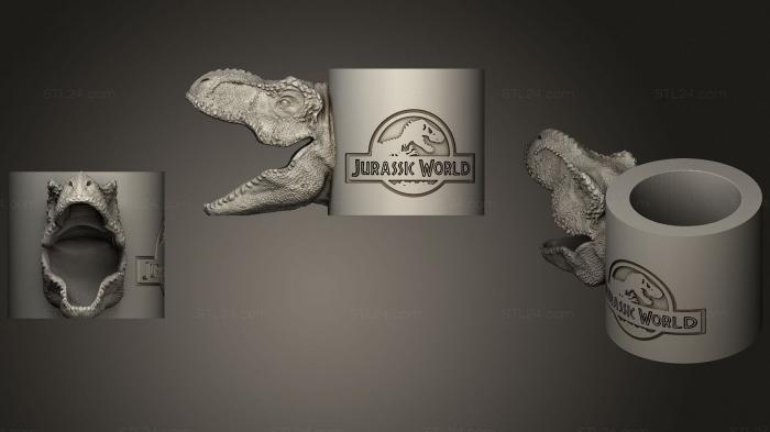 Vases (Mate Dinosaurio, VZ_0715) 3D models for cnc