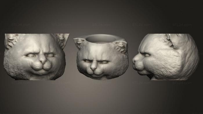 Vases (Mate Gato 2 H, VZ_0727) 3D models for cnc