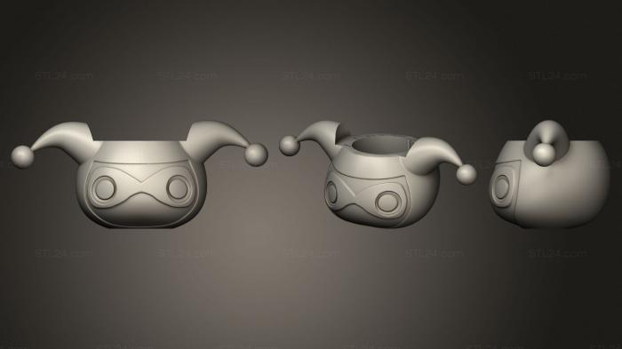 Vases (Mate harley quinn, VZ_0739) 3D models for cnc