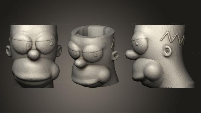 Vases (Mate homero, VZ_0742) 3D models for cnc