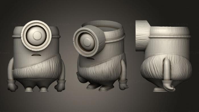 Vases (Mate minion 1 ojo, VZ_0766) 3D models for cnc