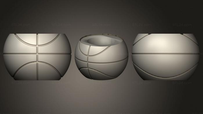 Vases (Mate pelota basquet, VZ_0771) 3D models for cnc