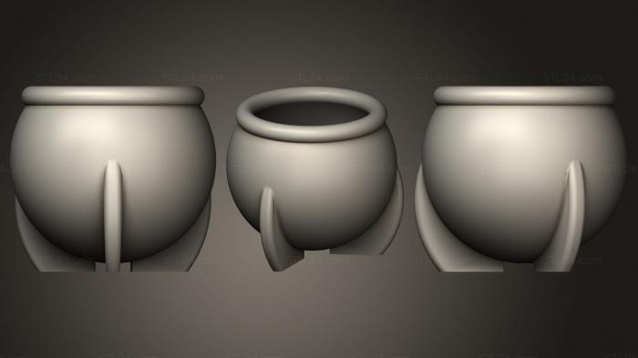 Vases (Mate redondo, VZ_0778) 3D models for cnc
