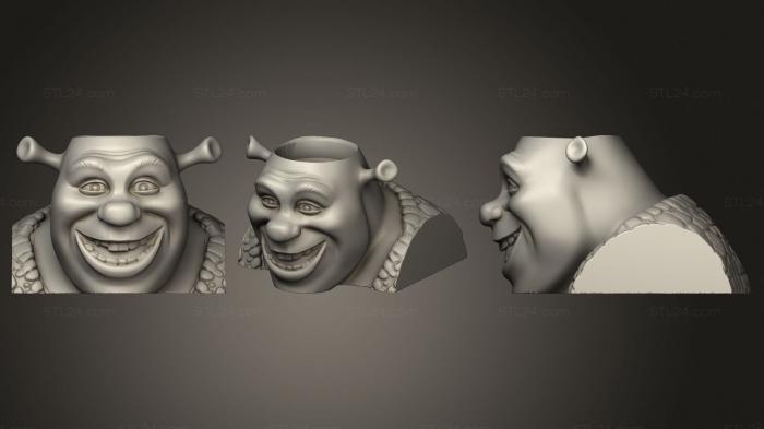 Vases (Mate Shrek Version2, VZ_0786) 3D models for cnc