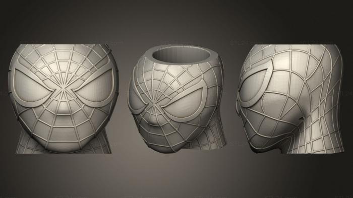 Vases (Mate spiderman, VZ_0788) 3D models for cnc