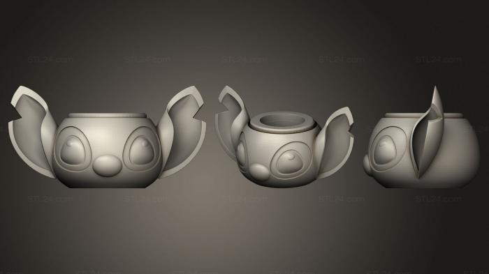 Vases (Mate stitich matte, VZ_0795) 3D models for cnc