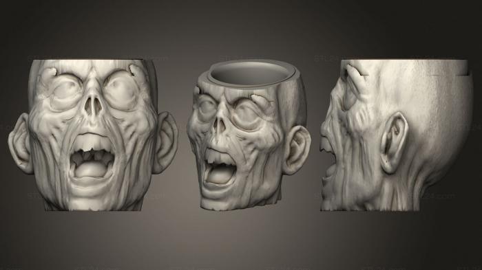 Vases (Mate zombie, VZ_0807) 3D models for cnc
