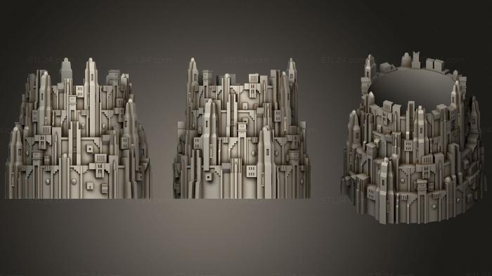 Vases (Minastirith pencil case, VZ_0821) 3D models for cnc