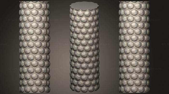 Vases (Honeycomb Vase Parametric, VZ_0838) 3D models for cnc