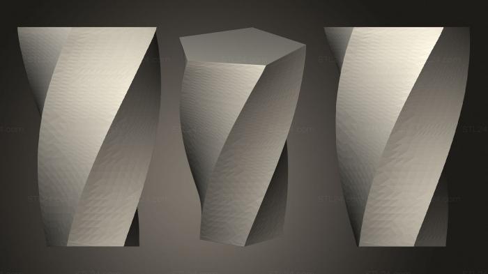 Вазы (Пятиугольная Ваза, VZ_0885) 3D модель для ЧПУ станка