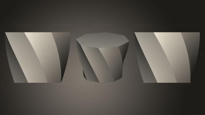 Vases (Polygon Vase Pen (2), VZ_0920) 3D models for cnc
