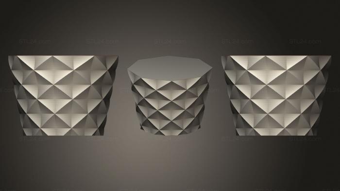 Vases (Polygon Vase Pen (17), VZ_0929) 3D models for cnc