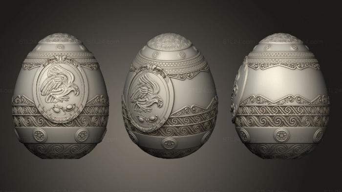 Вазы (Красное Уведомление О Яйце Клеопатры, VZ_0960) 3D модель для ЧПУ станка