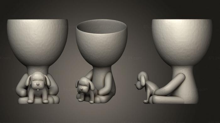 Vases (Rob Con perro, VZ_0971) 3D models for cnc