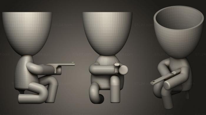 Vases (Robert atirador, VZ_0976) 3D models for cnc