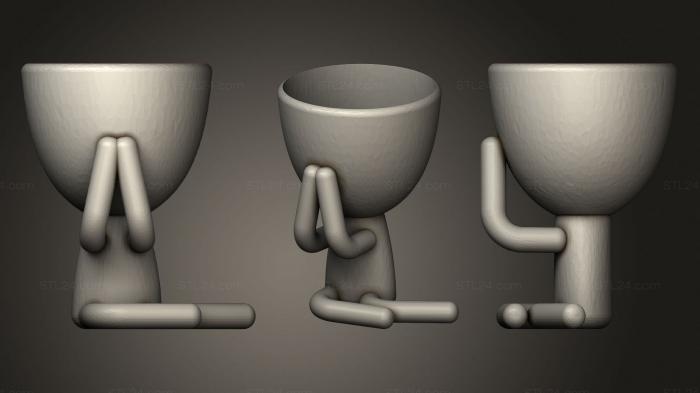 Vases (Robert mudo, VZ_0984) 3D models for cnc