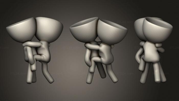 Vases (Robert pose baile, VZ_0991) 3D models for cnc