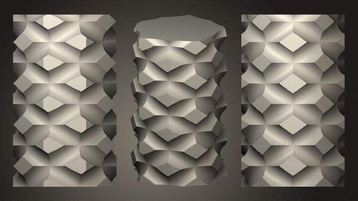 Vases (Rugged Vase, VZ_1003) 3D models for cnc