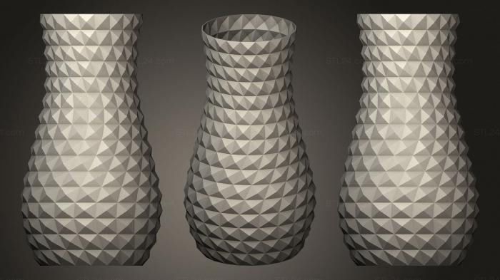 Vases (Sijat Vase Candle Holder Remixes Pattern Vase V3, VZ_1017) 3D models for cnc