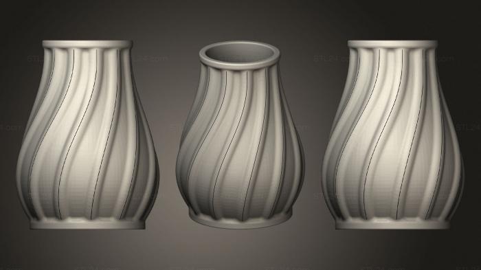 Vases (Small Vase With Filament Decoration, VZ_1041) 3D models for cnc