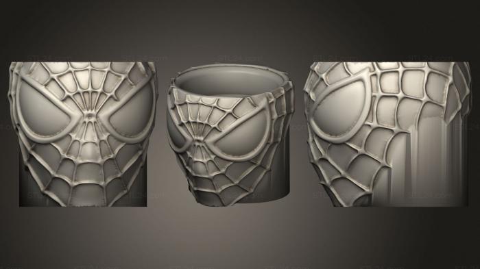 Vases (Spiderman 4, VZ_1050) 3D models for cnc