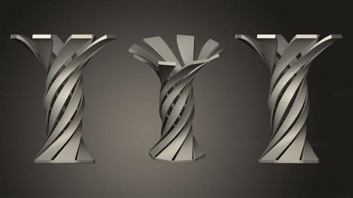 Vases (Spiral Complex Vase, VZ_1053) 3D models for cnc