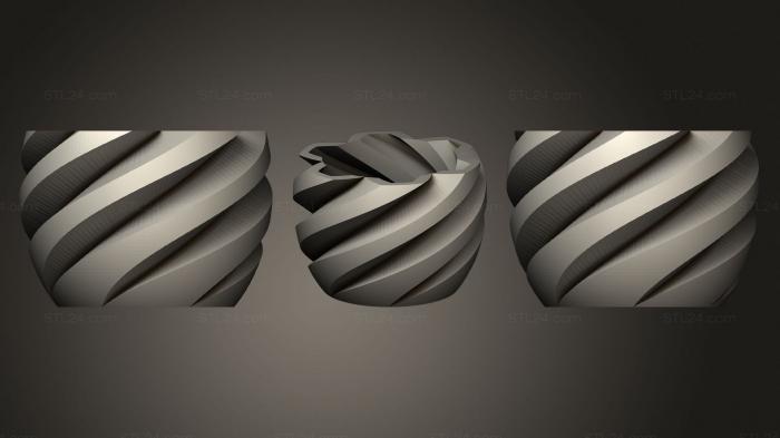 Vases (Spiral Vase (2), VZ_1063) 3D models for cnc