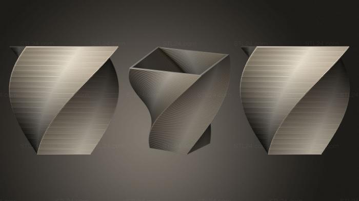 Vases (Square Vase Cup (1), VZ_1086) 3D models for cnc