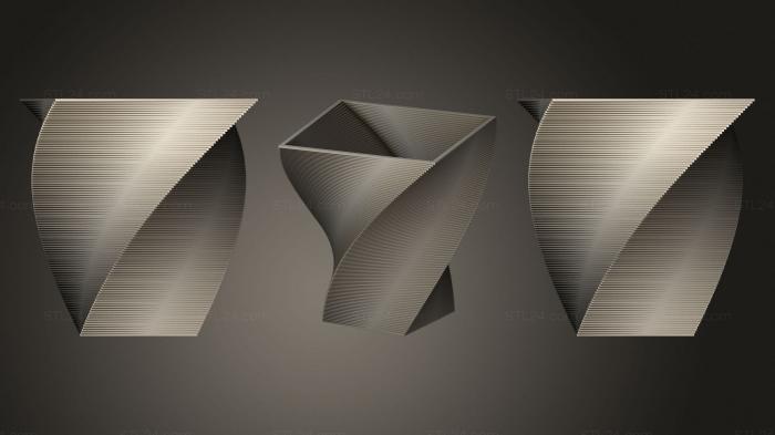 Vases (Square Vase Cup (13), VZ_1097) 3D models for cnc
