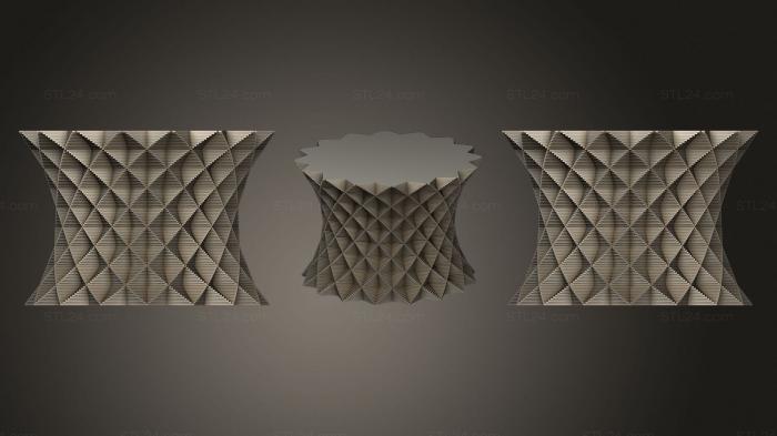 Vases (Square Vase Cup (22), VZ_1104) 3D models for cnc