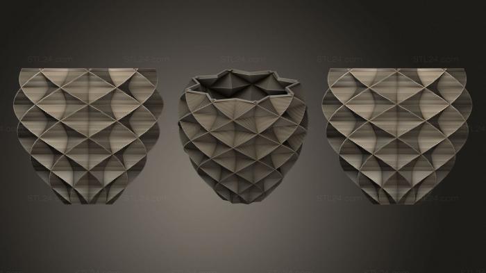 Vases (Square Vase Cup (24), VZ_1105) 3D models for cnc