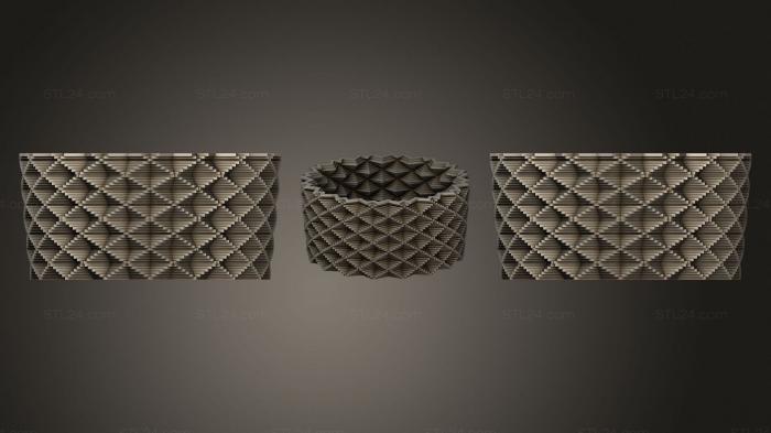 Vases (Square Vase Cup (25), VZ_1106) 3D models for cnc