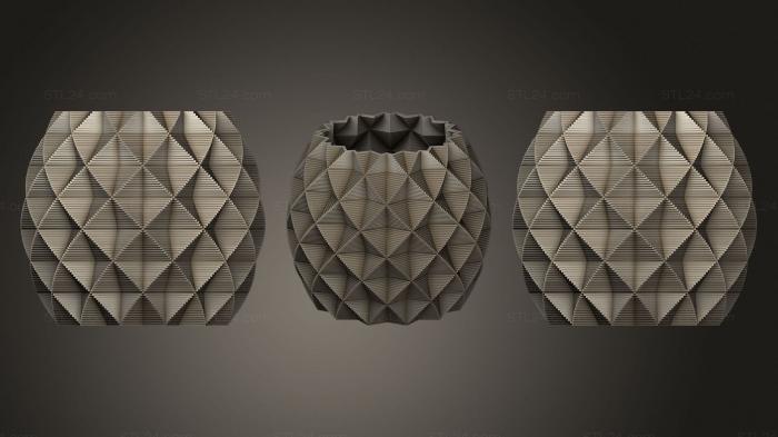 Vases (Square Vase Cup (27), VZ_1107) 3D models for cnc