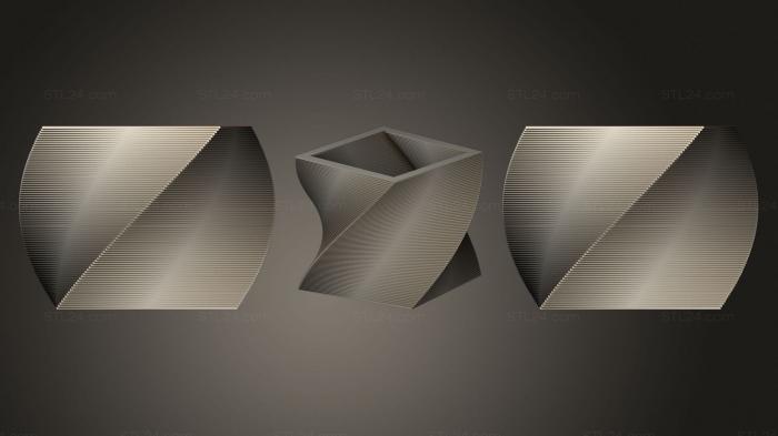 Vases (Square Vase Cup (28), VZ_1108) 3D models for cnc