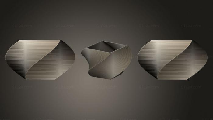 Vases (Square Vase Cup (33), VZ_1112) 3D models for cnc