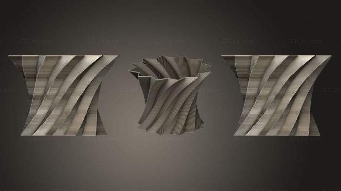 Vases (Square Vase Cup (34), VZ_1113) 3D models for cnc