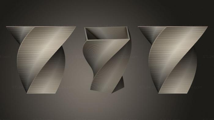 Vases (Square Vase Cup (37), VZ_1116) 3D models for cnc