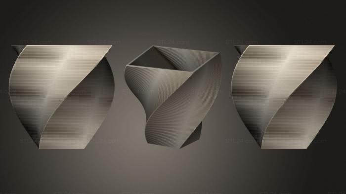 Vases (Square Vase Cup (41), VZ_1119) 3D models for cnc